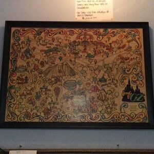 Wicked!!!. WIZARD OF OZ THEME PARK Land Of OZ MAP RARE!!!!!